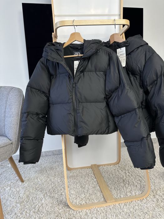 Куртка Zara пуховик анорак жіночий XS, S, M оригінал