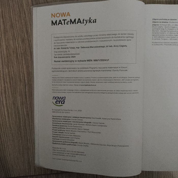 Matematyka 1. Podręcznik Nowa era