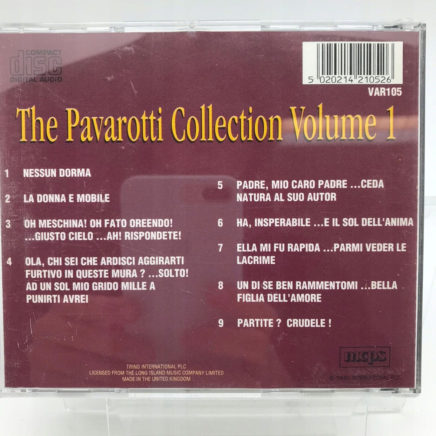 Cd - Pavarotti - The Pavarotti Collection Volume 1 Opera