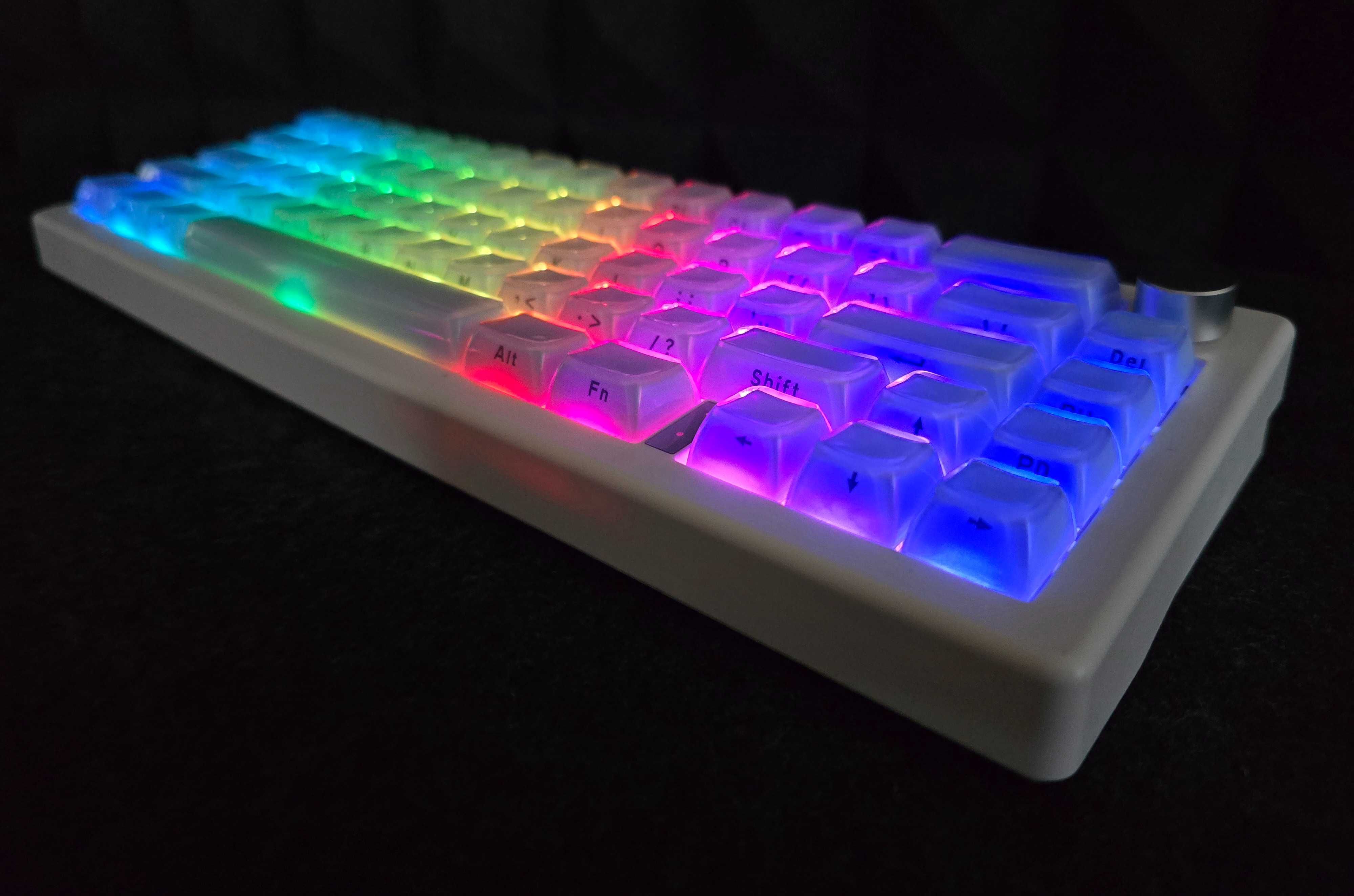 Кастомна механічна бездротова клавіатура GMK67 Akko pro Cream Yellow