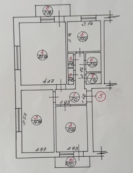 Продаж просторої 3-х кім.квартири без ремонту