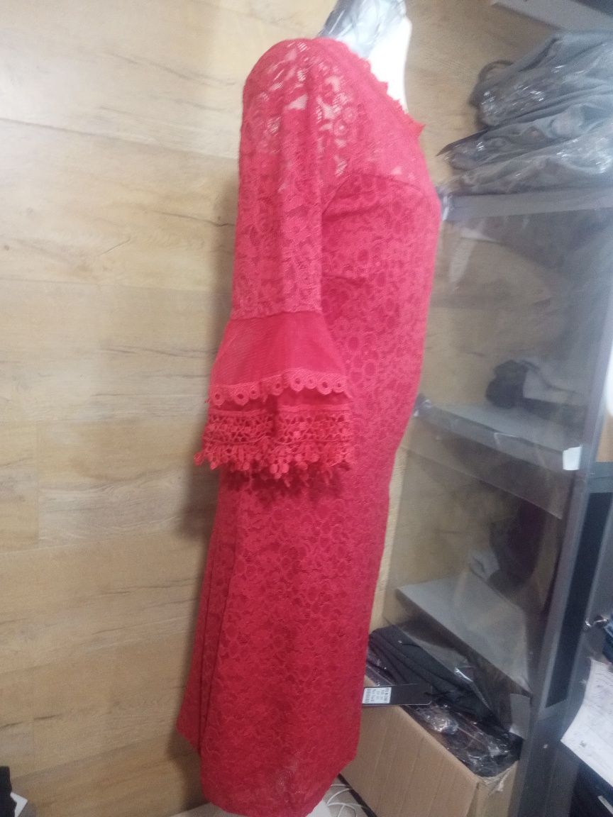 Sukienka koronkowa Miss Selens róż S i M nowe