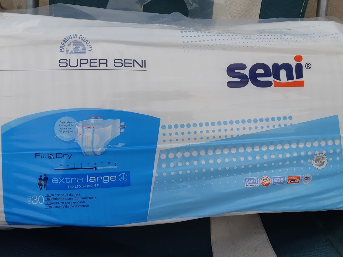 Підгузки розмір 4-XL i 3-L syper seni extra large