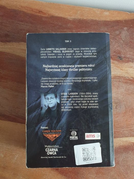 Zamek z piasku, który runął Stieg Larsson książka Tom 3