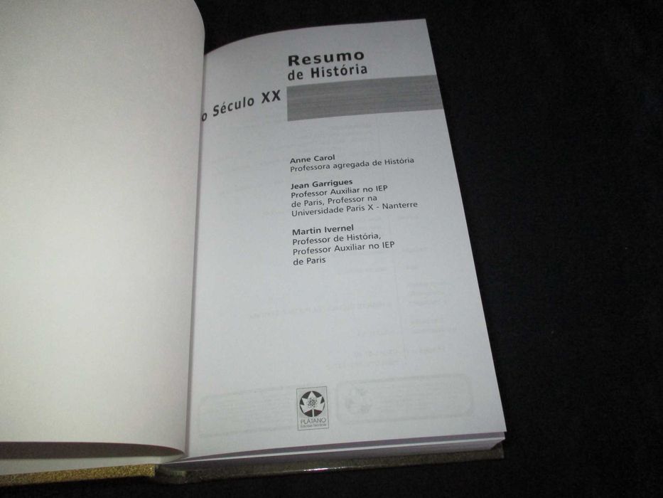 Livro Resumo de História do Século XX Anne Carol