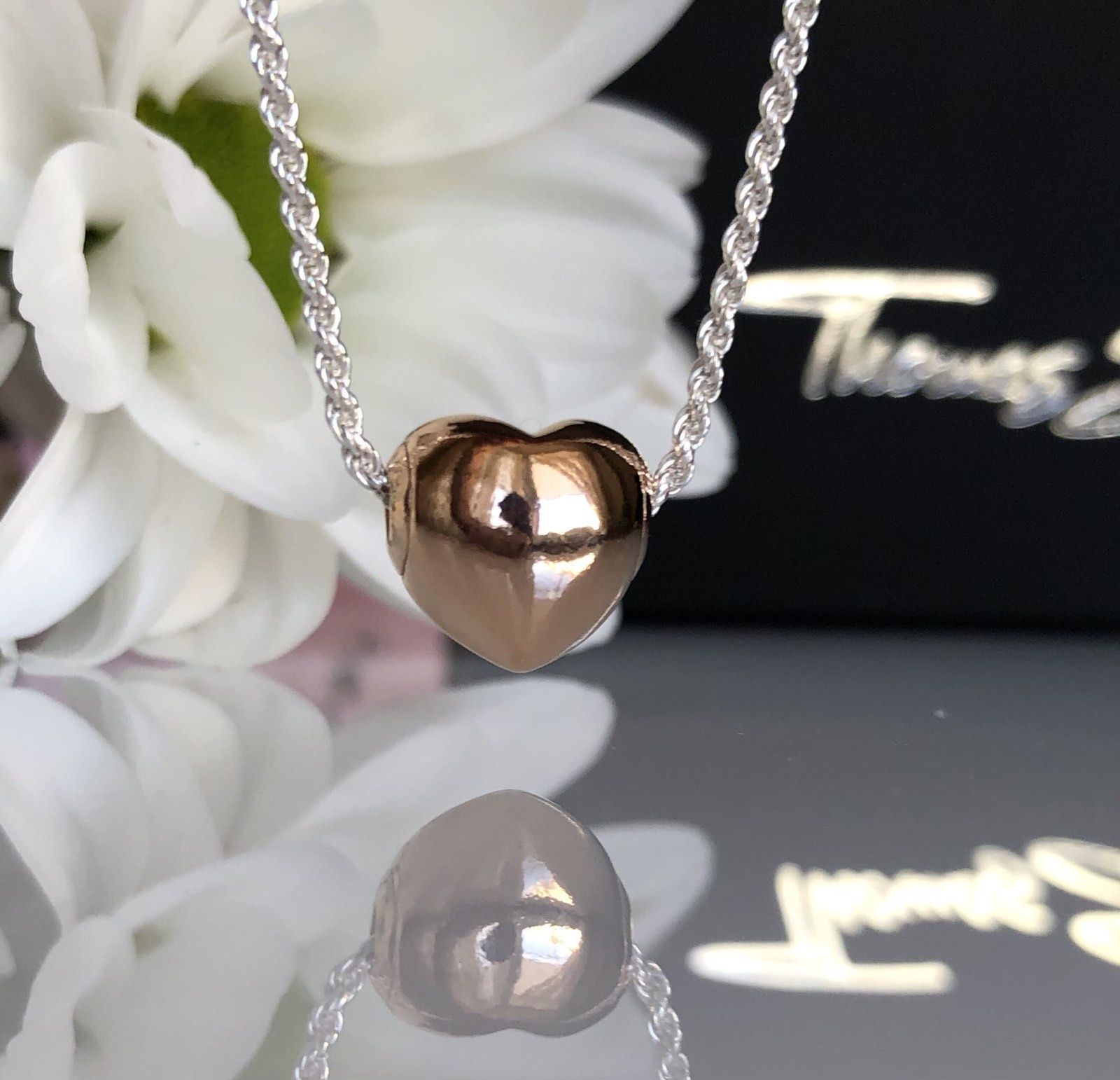 Цепочка з кулоном Thomas Sabo Love, срібло, позолота