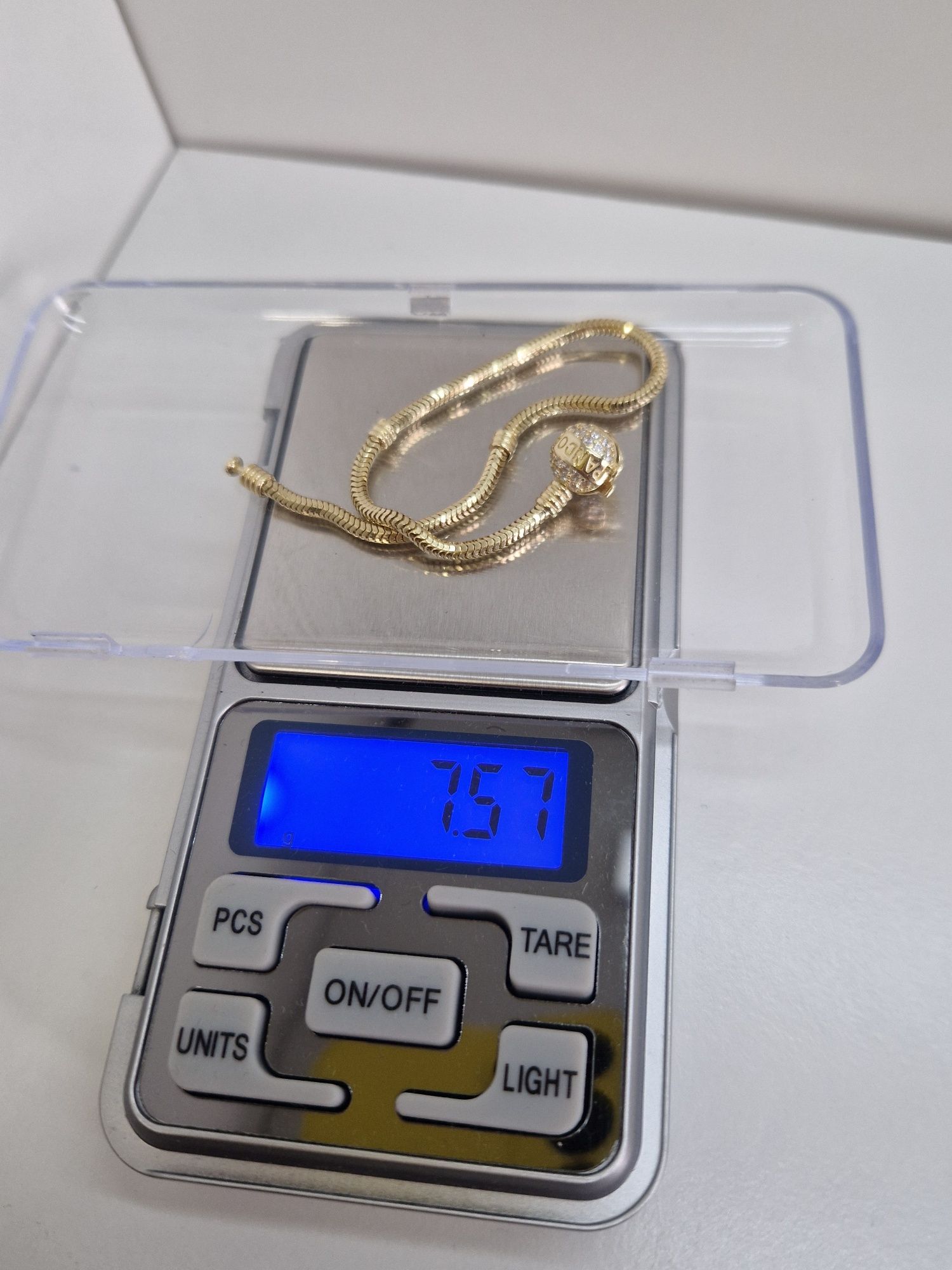 Nowa złota 585 bransoletka Pandora