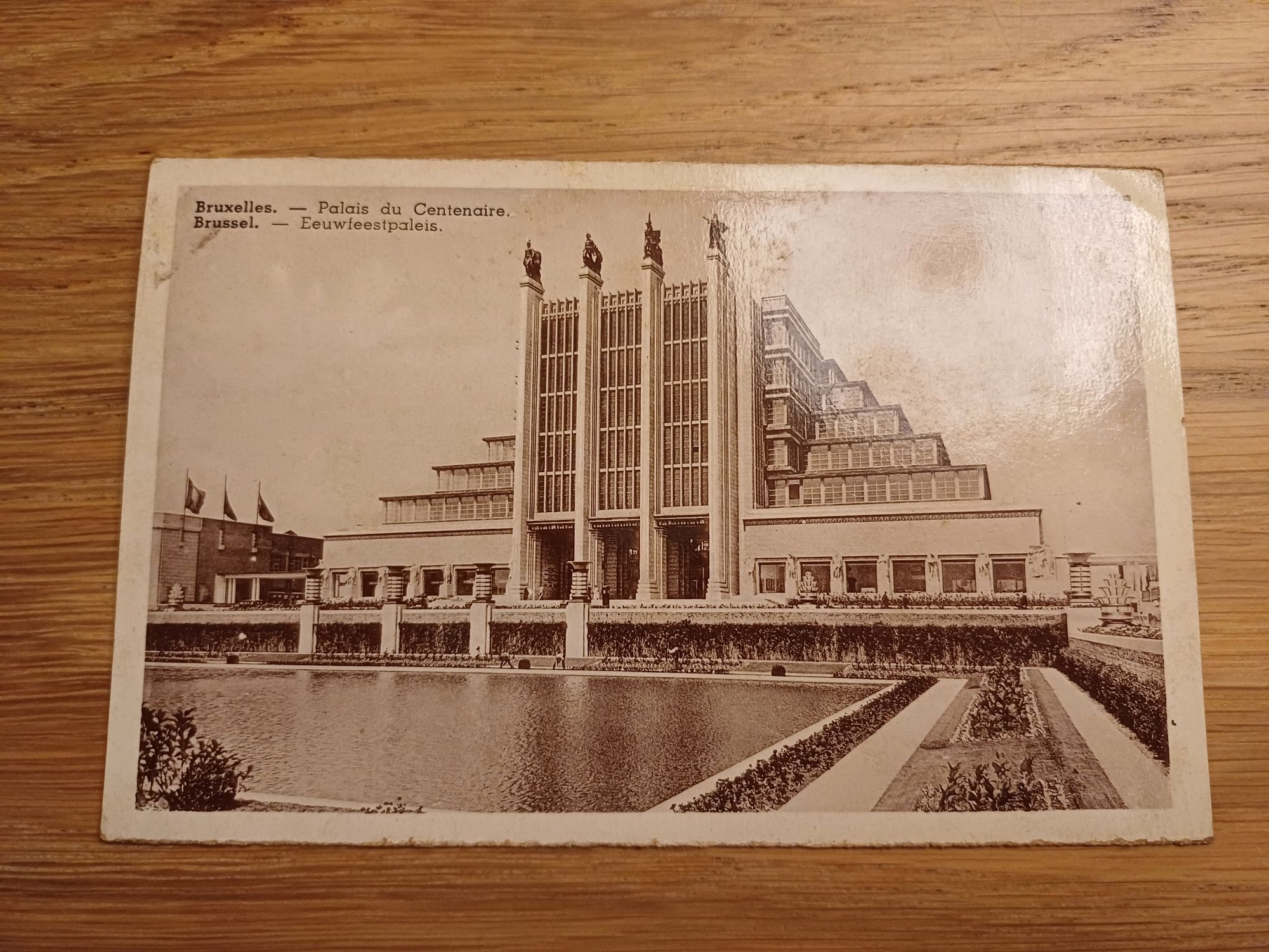 Stara pocztówka Belgia Bruksela z 1939 roku