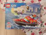 Lego City 60373 klocki lego łodź strażacka
