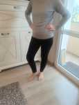 Czarne legginsy damskie