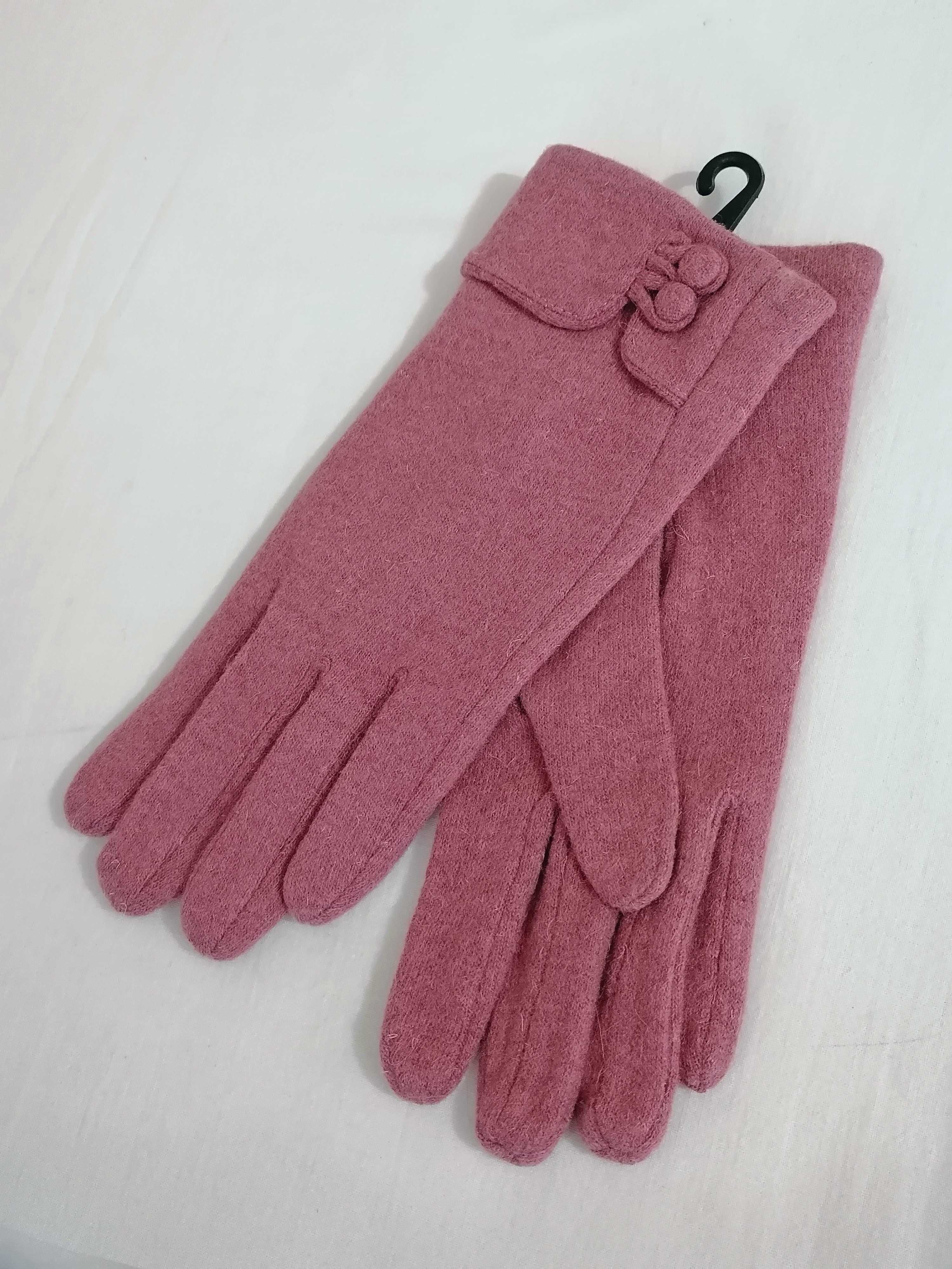Новые шерстяные женские перчатки