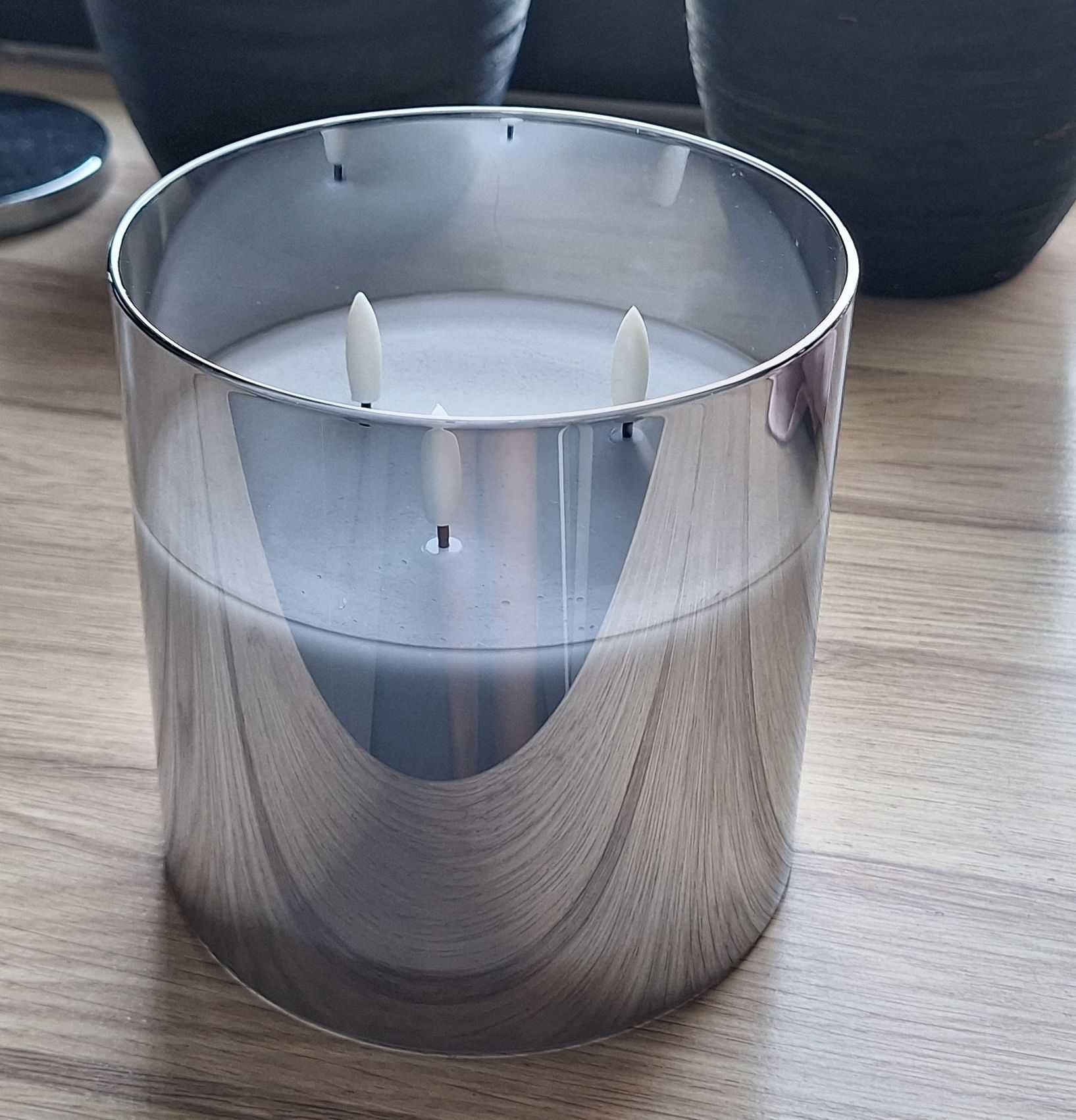 Świeca LED na baterie szklana XXL Livarno