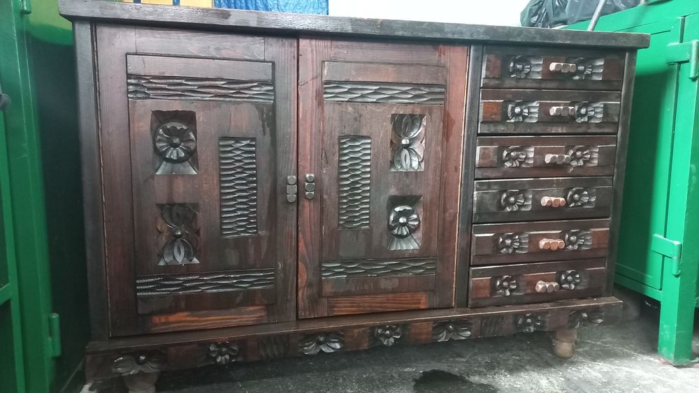 Meble drewniane komplet