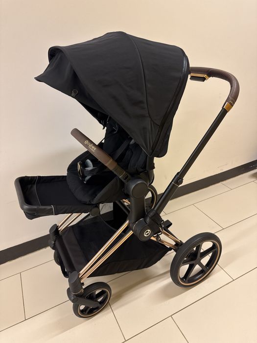 Cybex Priam 2.0 Rosegold/black  gondola+ spacerówka + akcesoria