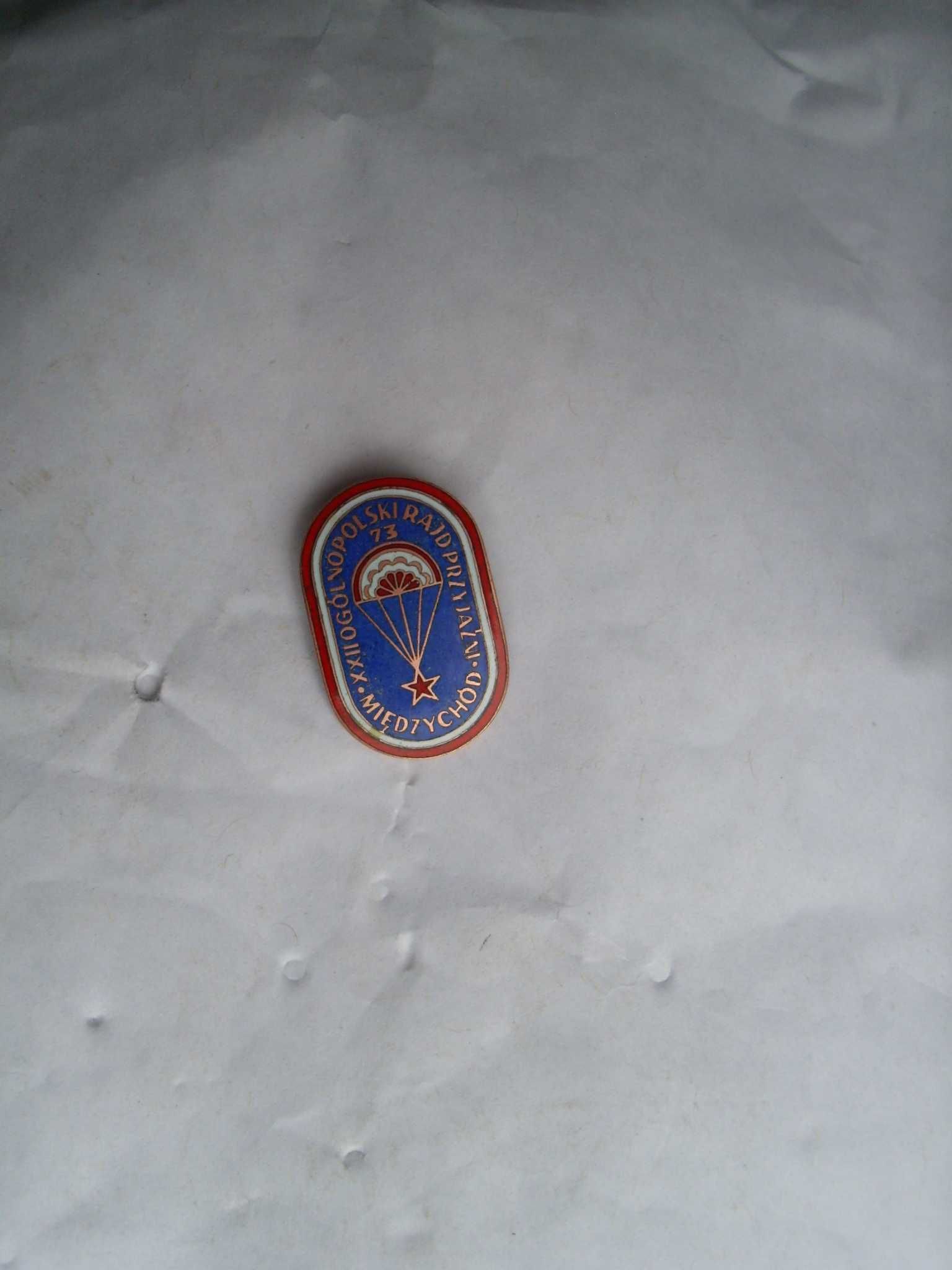 Odznaka XXII Rajd Przyjażni 1973 Międzychód