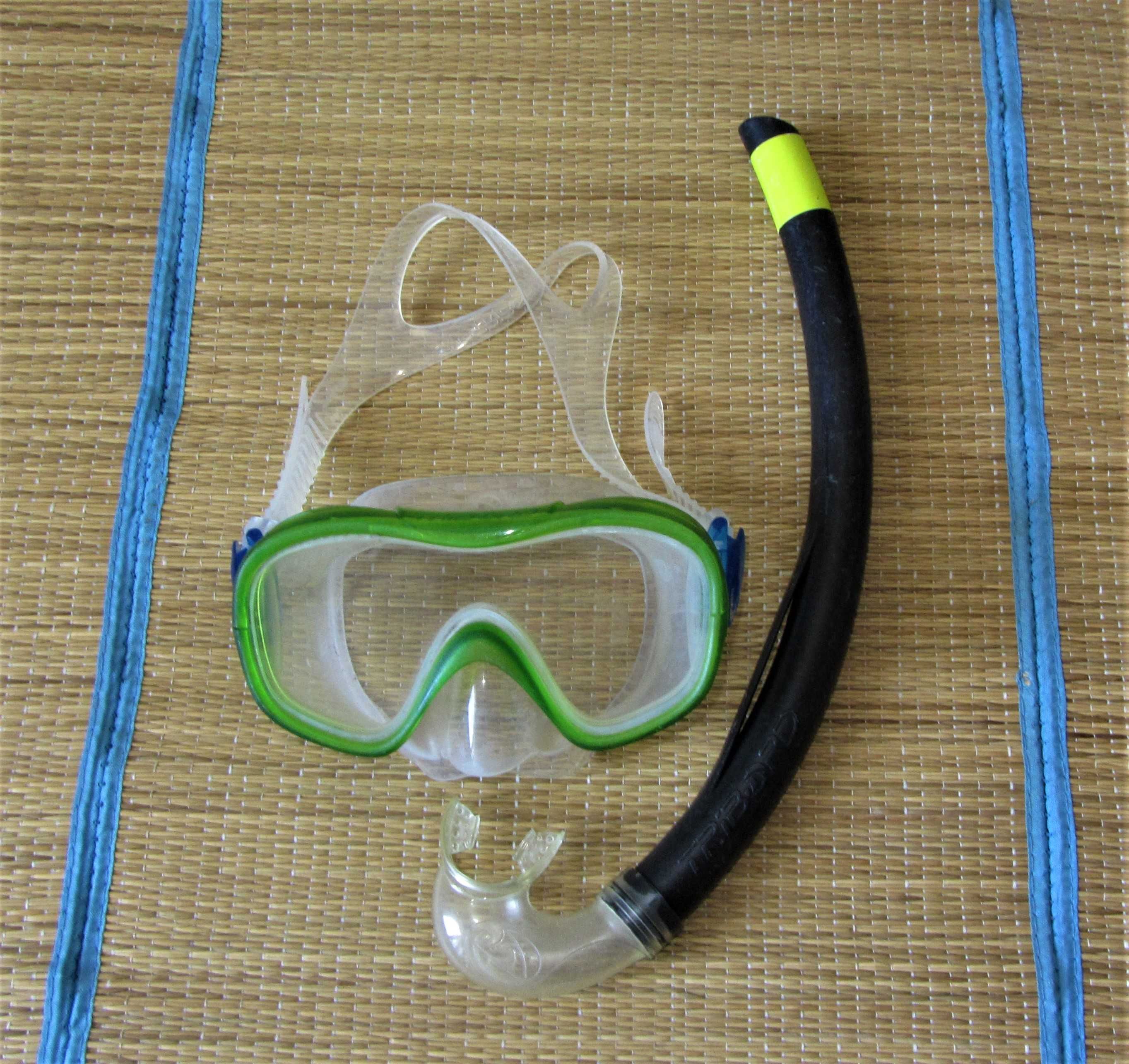 Máscara e tubo de snorkeling (criança 6-10 anos) TRIBORD