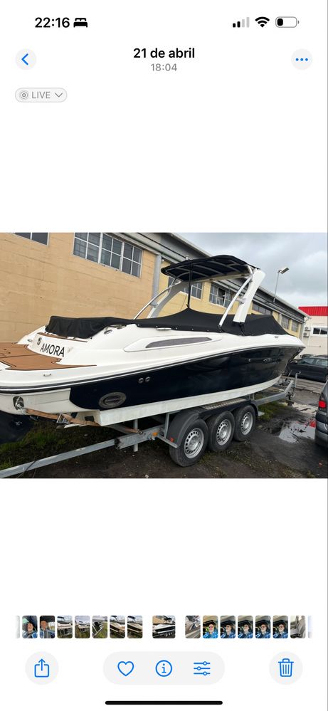 Sea ray 250 slx  ano 2008.496 dts mercruiser 8.1magnum 350 cv