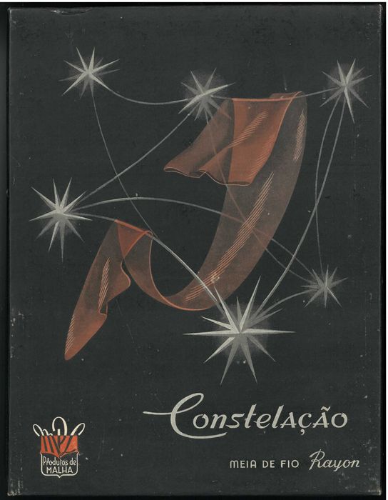 Vintage Caixa de meias "Constelação". Anos 40/50 do século XX