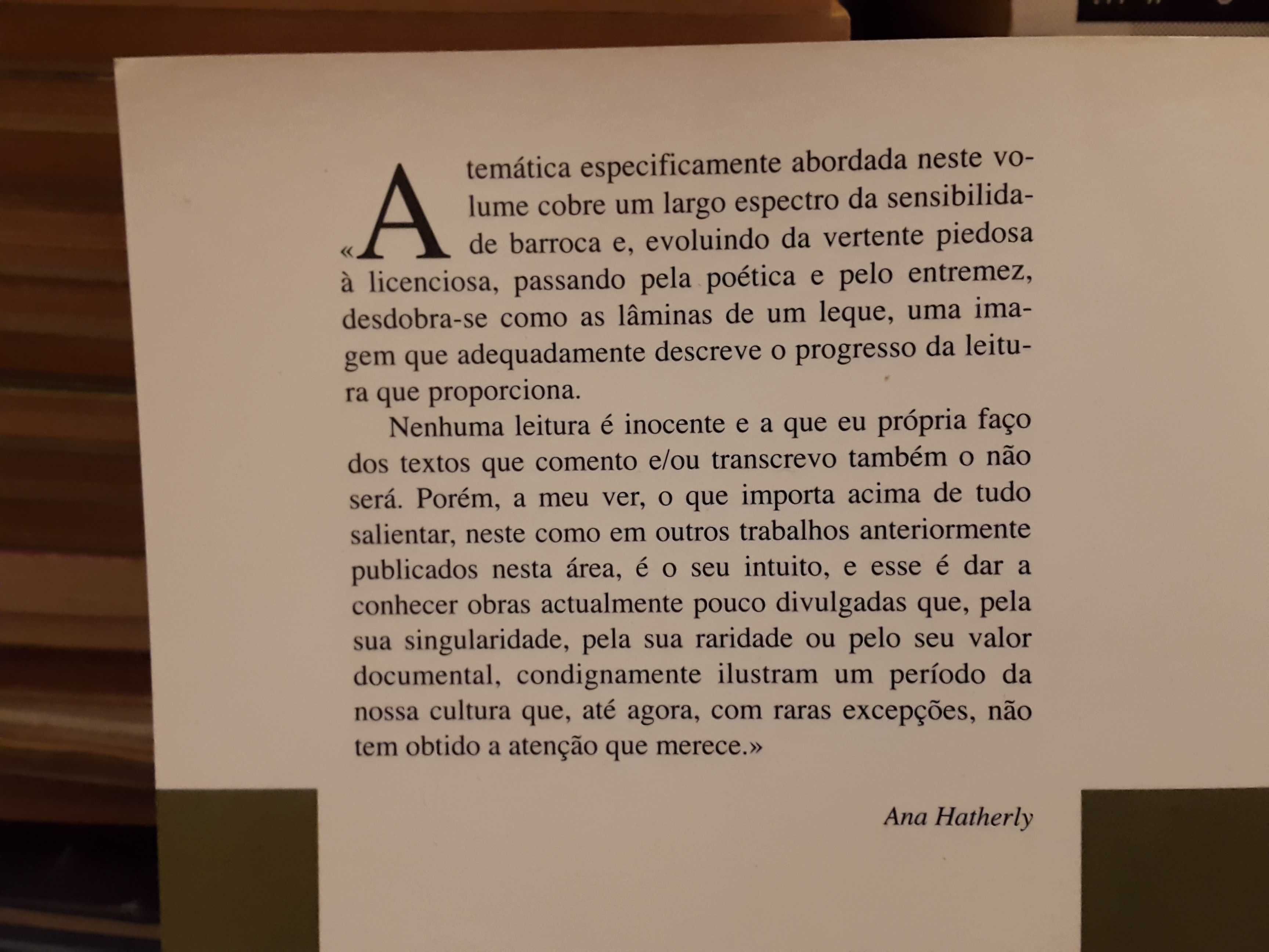 Ana Hatherly - Poesia Incurável : aspectos da sensibilidade barroca