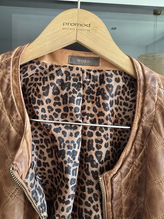 Kurtka damska ramoneska brązowa r.42-44 C&A