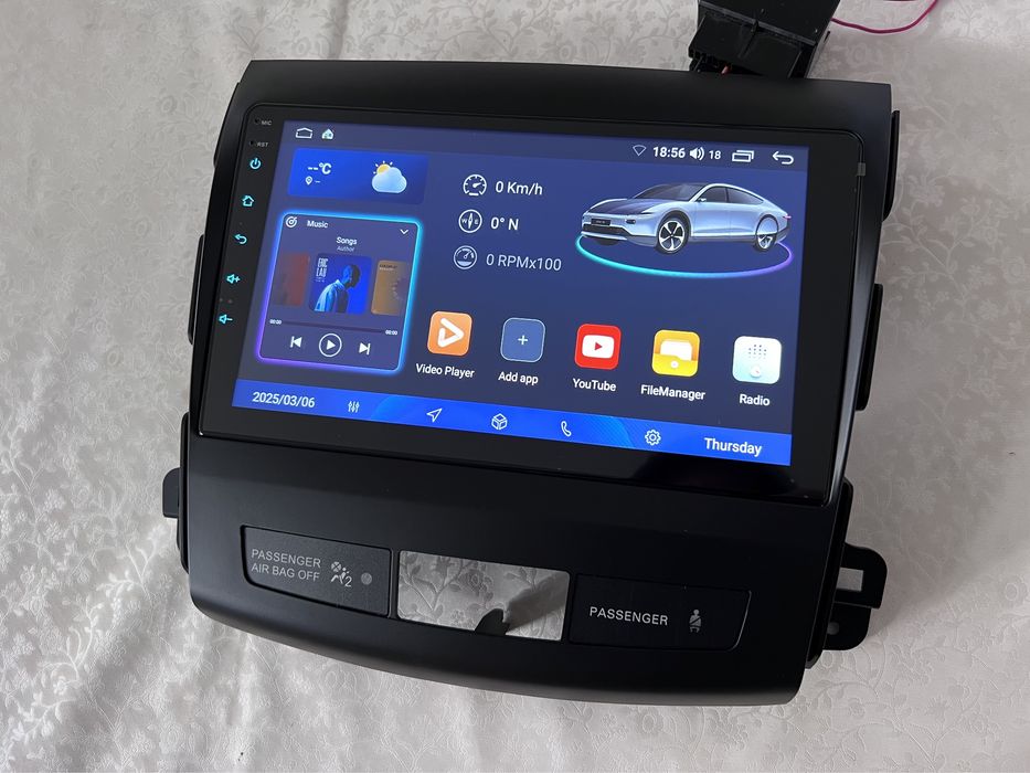 Магнітола Android 14 Mitsubishi Outlander Peugeot 4007 C-Crosser GPS