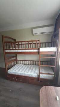 Двоярусне дитяче ліжко з ящиками + матраси