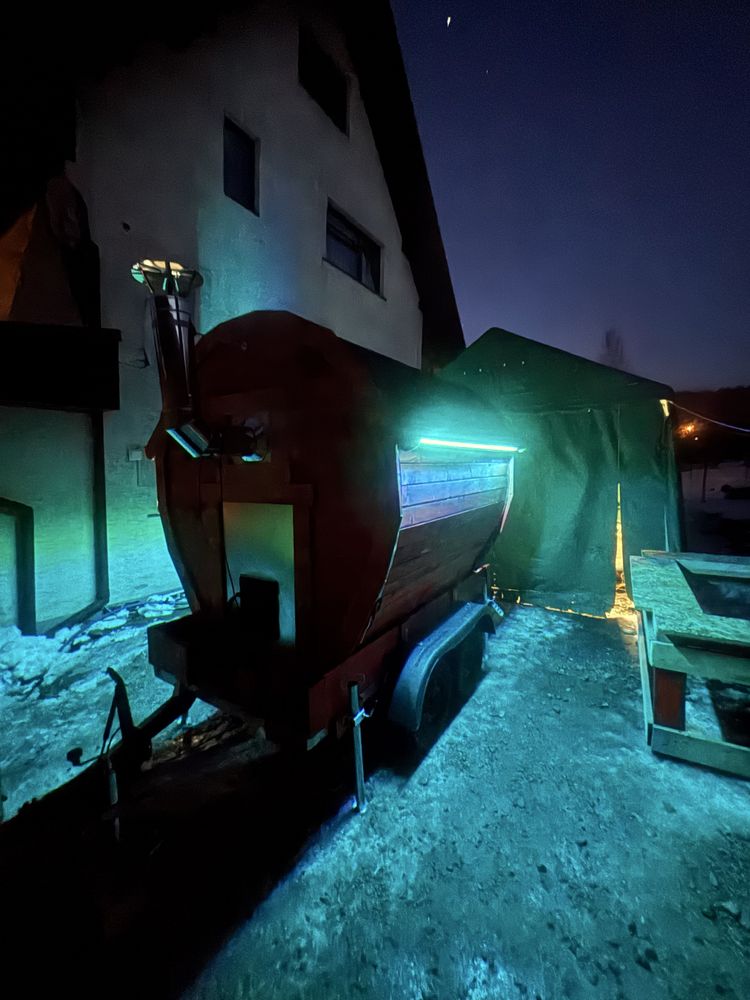 Mobilna sauna beczka  ogrodowa