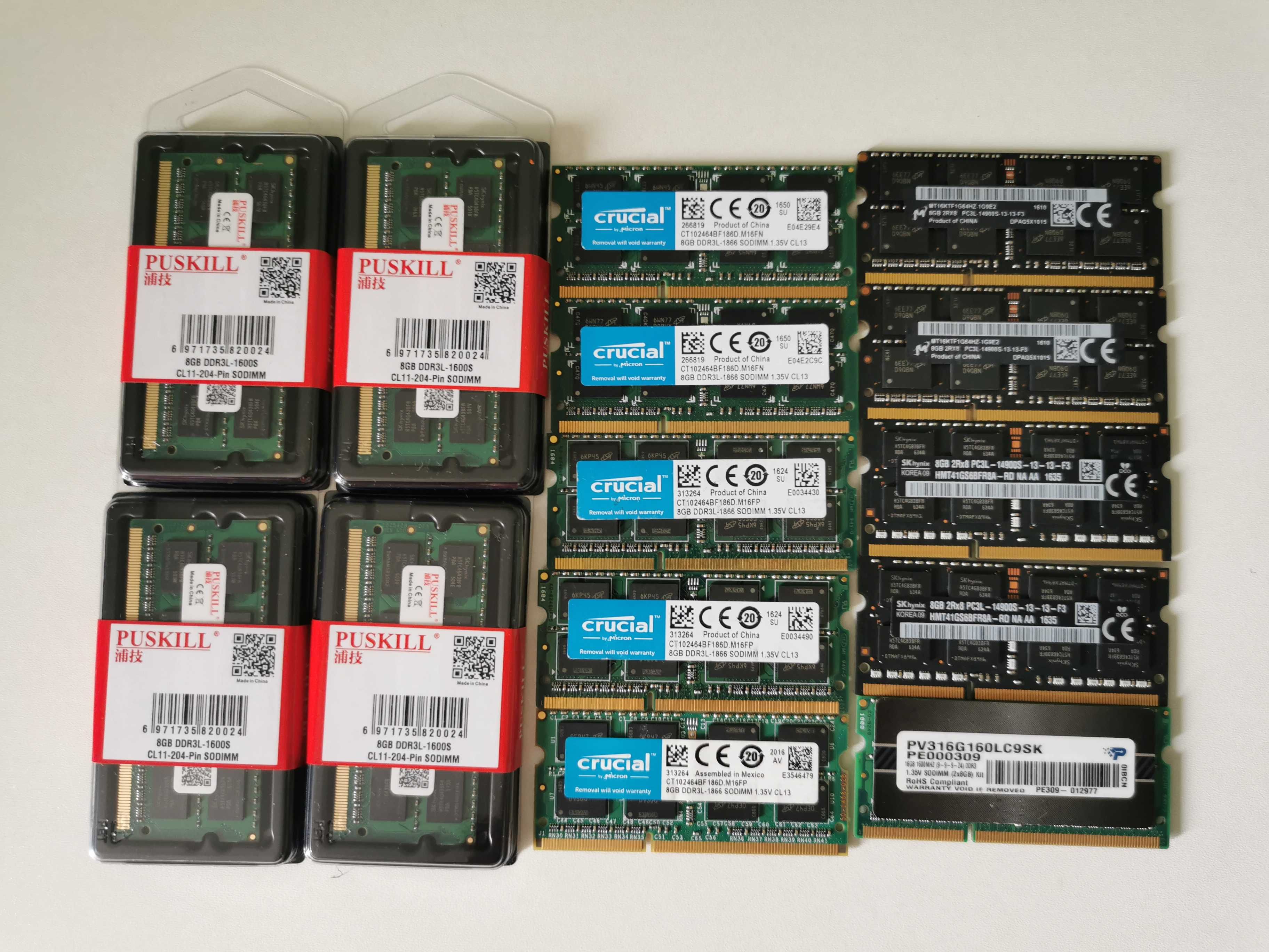 Пам'ять 8Gb Гб DDR3 8Гб DDR4 Kingston Hynix Samsung Micron