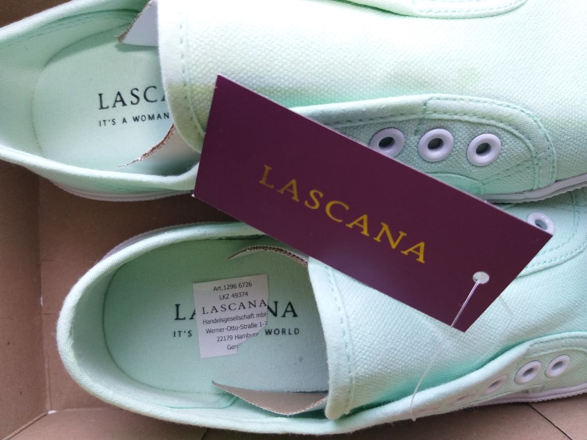 Новые кроссовки для девочек LASCANA Slip In 36p.оригинал