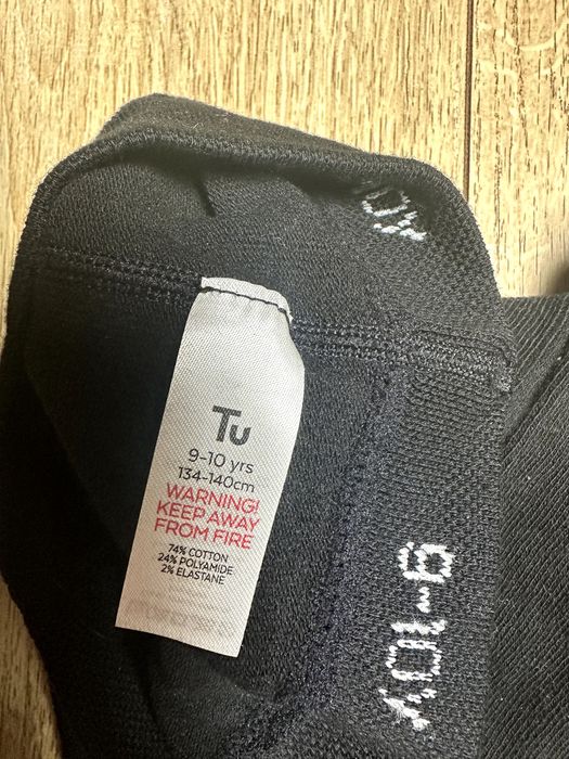 Tu rajstopki czarne nowe 9-10 l