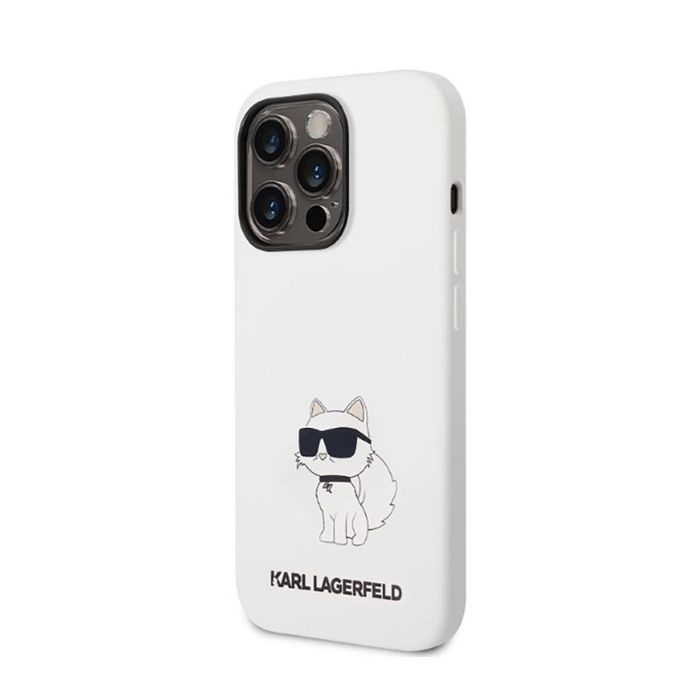 Karl Lagerfeld Silicone Nft Choupette - Etui Iphone 14 Pro Max (Biały)