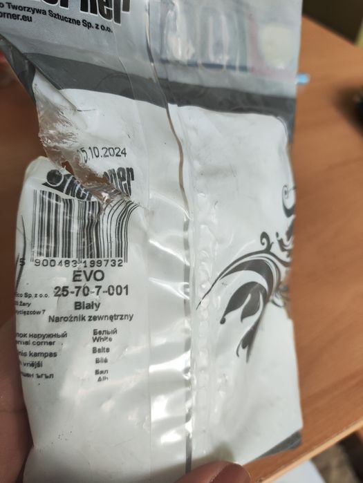 2 narożniki zewnętrzne białe Korner Evo