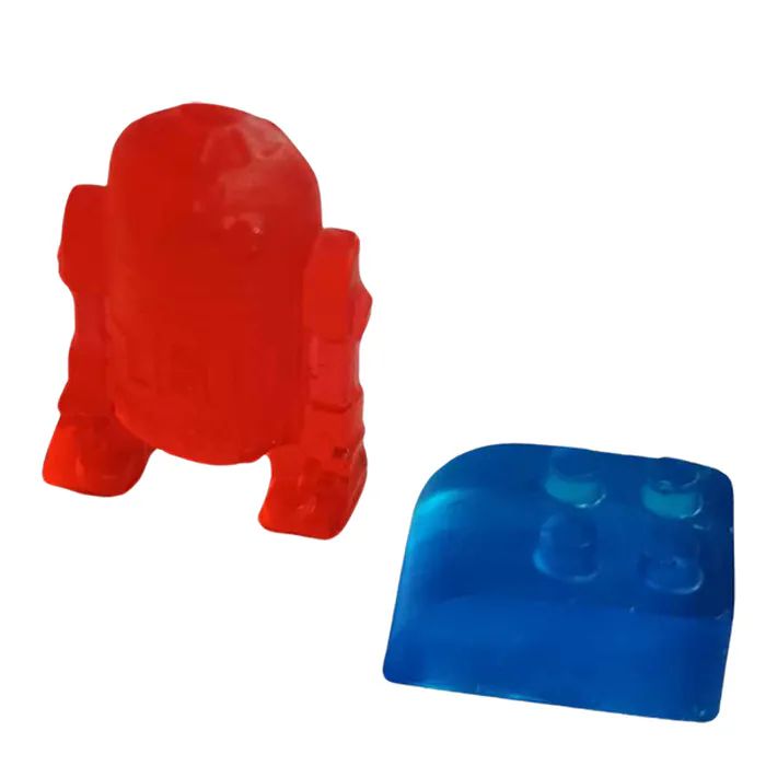 Mini mydełka naturalne dla Dzieci robot i klocek na Dzień Dziecka
