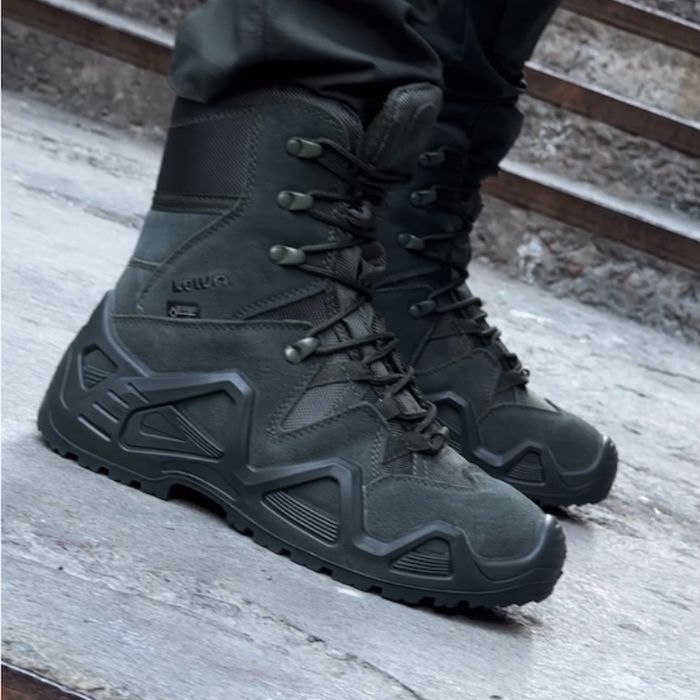 Ботинки lowa zephyr высокие хаки зеленые новые берцы олива тактические