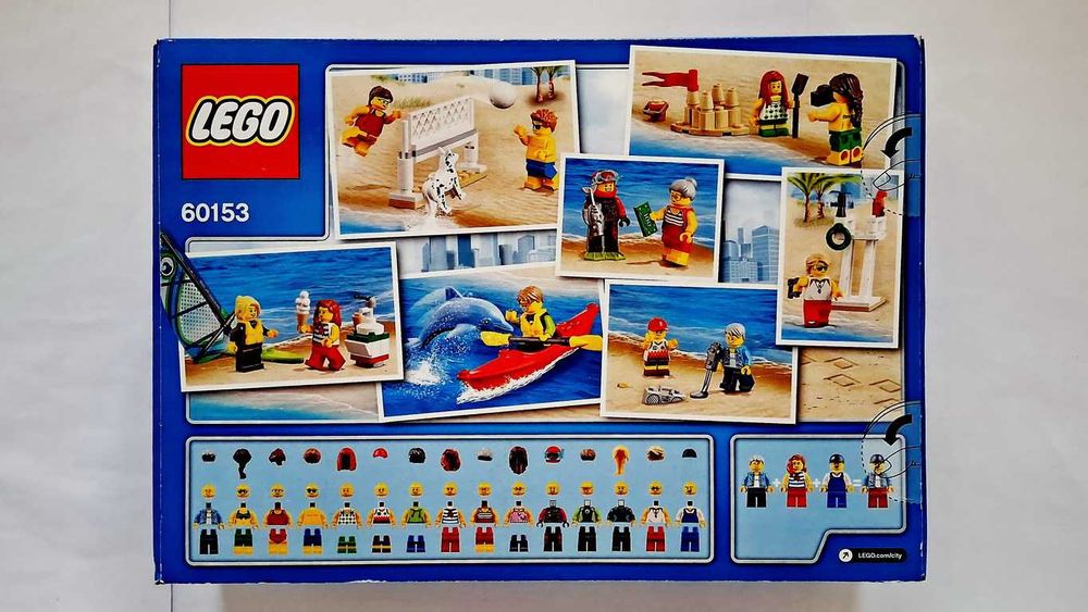 Lego City Recreation 60153 People pack - Fun at the beach selado
