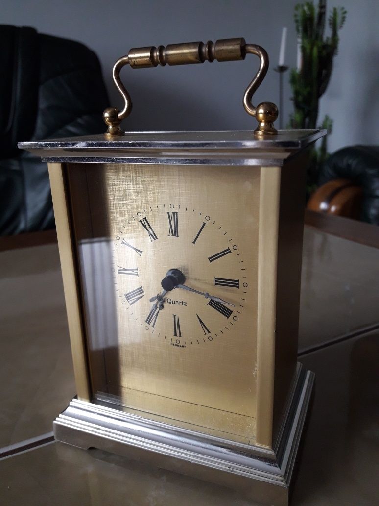 Zegar metalowy kareciak W. Germany
