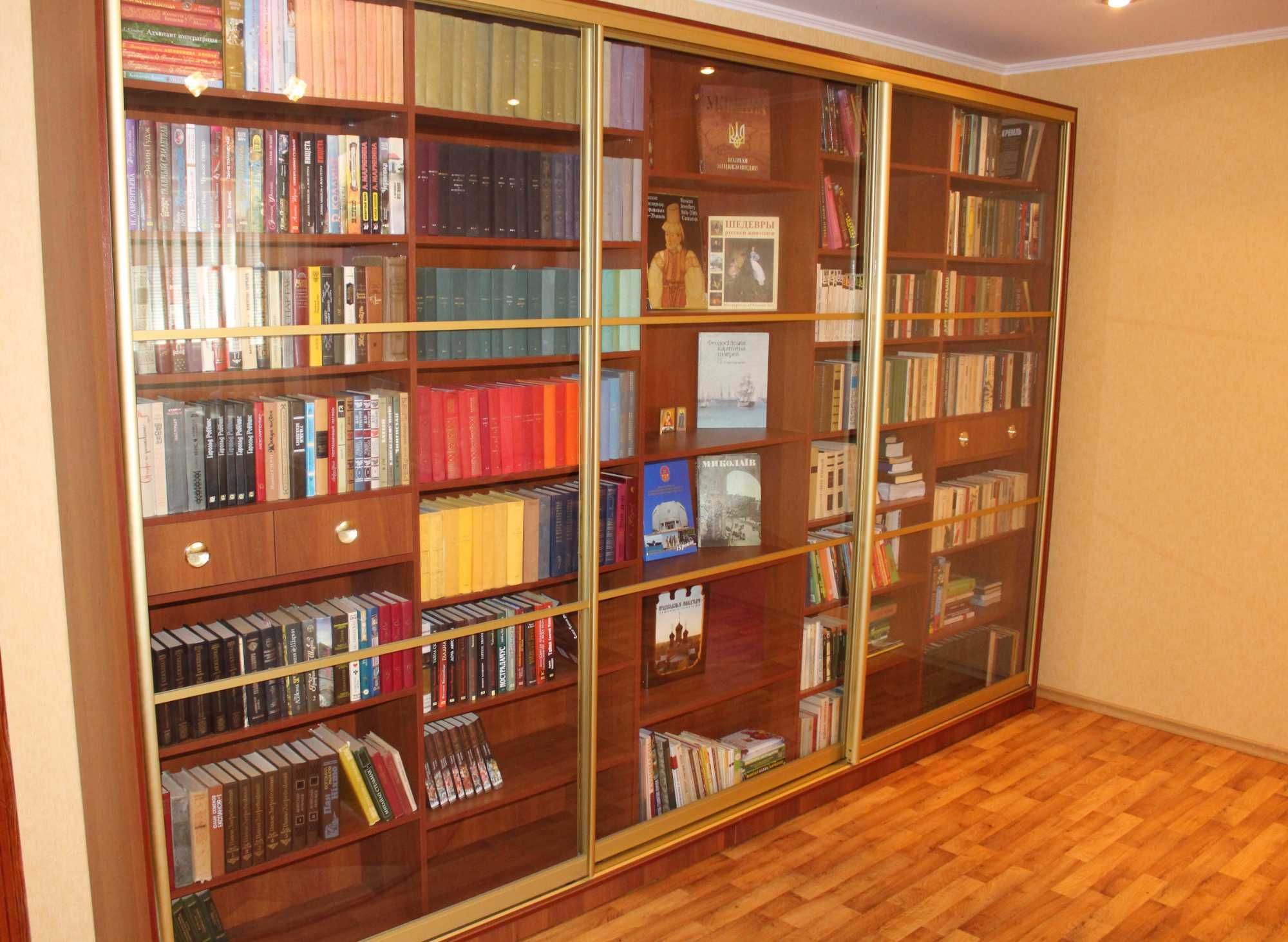 Стильный шкаф-купе под книги, библиотека, вещи.