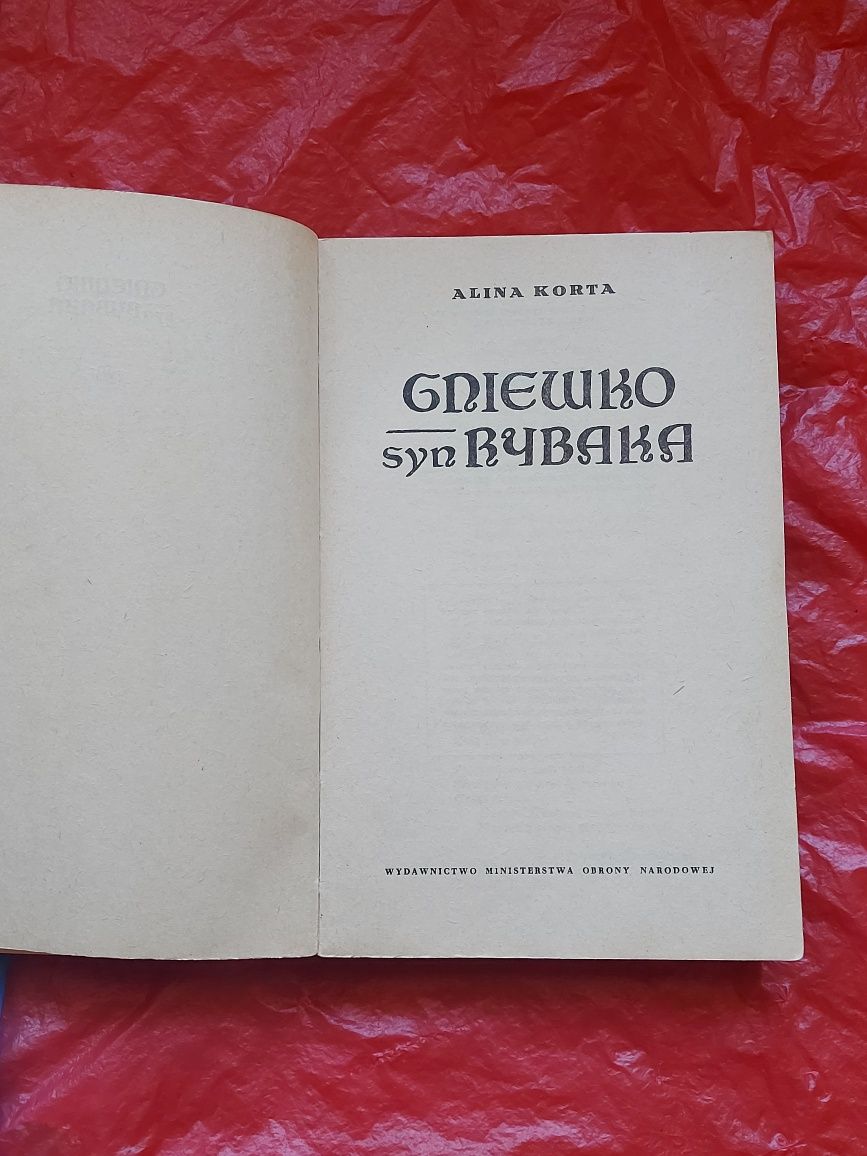 Książka Gniewko Syn Rybaka 1973rok