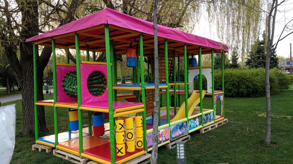 Лабиринт игровой, аттракцион, лабіринт вуличний, лазалка,