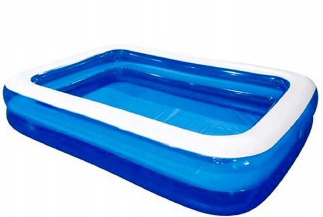 Zestaw Basen Dmuchany 262x175cm 780L + Koło Dla Dzieci *okazja*