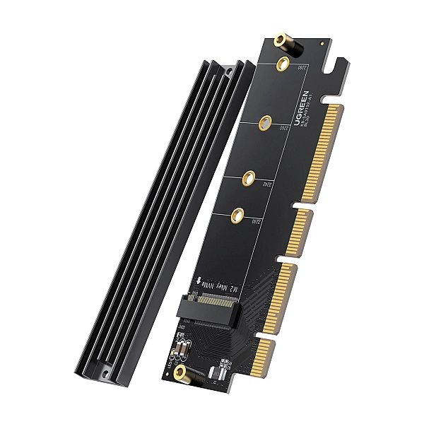 Karta rozszerzeń Ugreen CM465 PCIe 4.0 x16 do M.2 NVMe M-Key - czarna