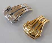 Zapięcie motylkowe klamra 20mm do zegarka Omega stalowa srebrna złota