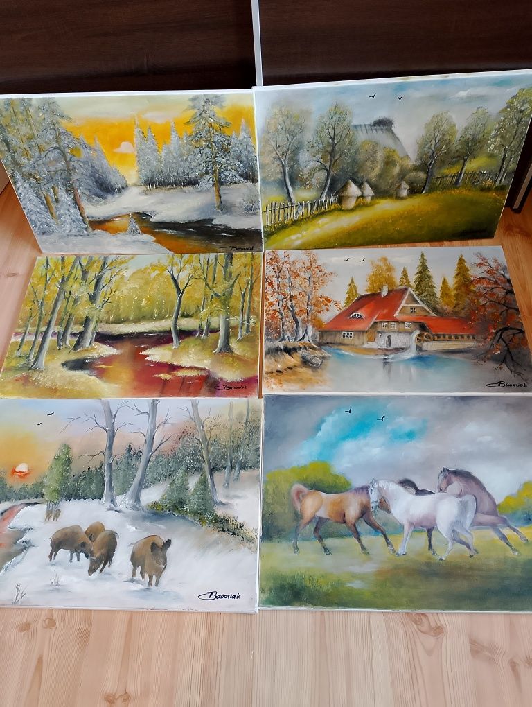 Obrazy malowane na płótnie 70/50 cm Natura