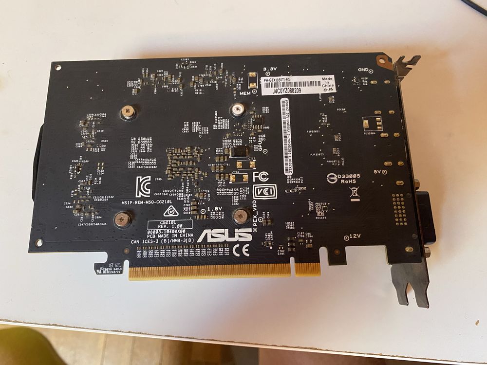 Nvidia GTX 1050 Ti 4Gb