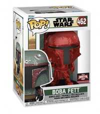 Funko Pop Red Chrome BOBA FETT • STAR WARS Mandalorian