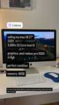 iMac 5K 27” 2020 à venda – Excelente estado