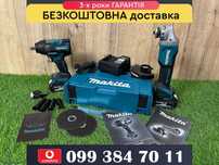 Акумуляторний безщітковий 2в1 Makita Болгарка DGA504 Гайковерт DTW800