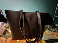 Viva couture new yorker czarna duza torebka a4 shopperka
