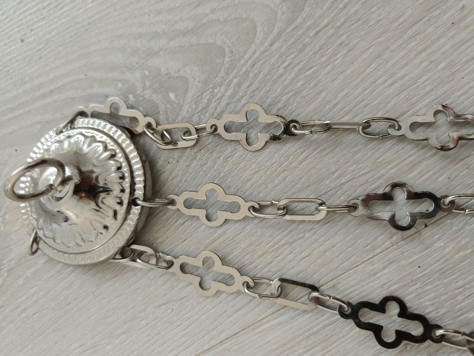 Posrebrzana lampka oliwna