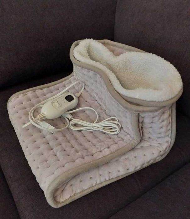 Elektryczny Ogrzewacz Ocieplacz Stóp Koc Zimowy Polar